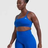 Everyday Cross Over Bralette | Cobalt