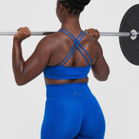 Everyday Cross Over Bralette | Cobalt