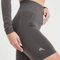 Effortless Seamless Cycling Shorts | Deep Taupe