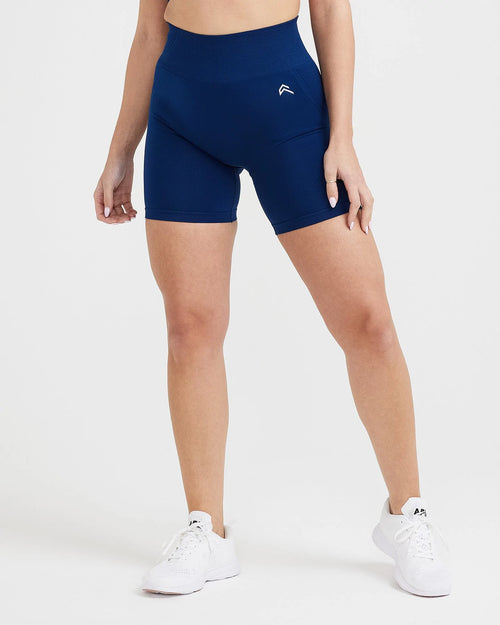 Oner Modal Effortless Seamless Shorts with White Logo | Midnight