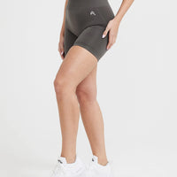 Effortless Seamless Shorts | Deep Taupe