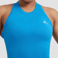 Go To Seamless Fitted High Neck Vest | Tropical Blue