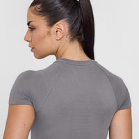 Go To Seamless Fitted Top | Ash Grey