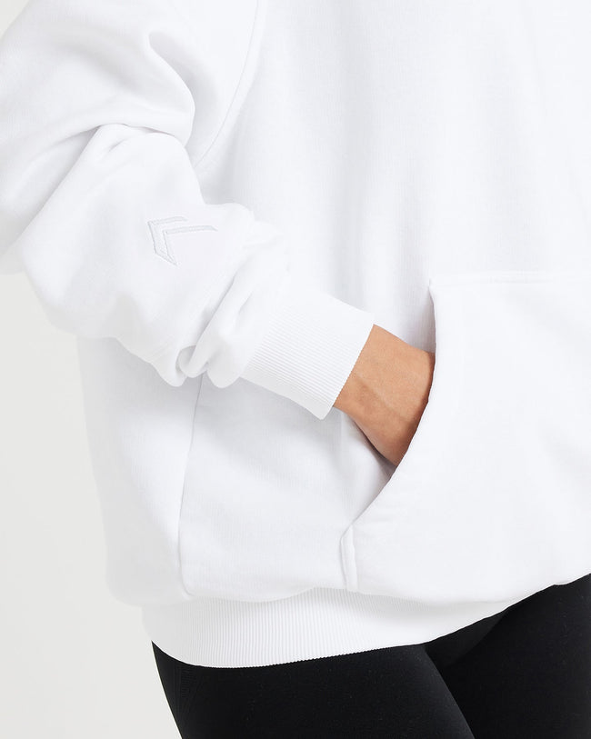Classic Lounge Oversized Hoodie | White