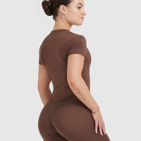 Mellow™ Soft Mid Short Sleeve T-Shirt | Chestnut