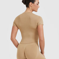 Mellow™ Soft Mid Short Sleeve T-Shirt | Dune Brown