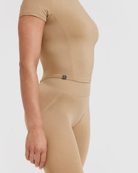 Mellow™ Soft Mid Short Sleeve T-Shirt | Dune Brown