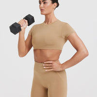 Mellow™ Soft Mid Short Sleeve T-Shirt | Dune Brown