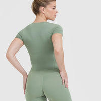 Mellow™ Soft Mid Short Sleeve T-Shirt | Sage