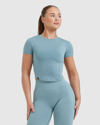 Mellow™ Soft Mid Short Sleeve T-Shirt | Steel Blue