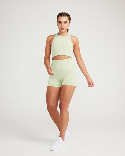 Classic Seamless Shorts | Pistacchio Marl