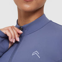 Timeless Crop Jacket | Slate Blue