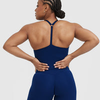 Timeless Square Neck Mid Vest | Midnight