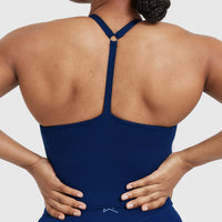 Timeless Square Neck Mid Vest | Midnight