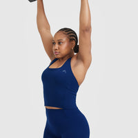 Timeless Square Neck Mid Vest | Midnight