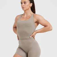 Timeless Square Neck Mid Vest | Minky