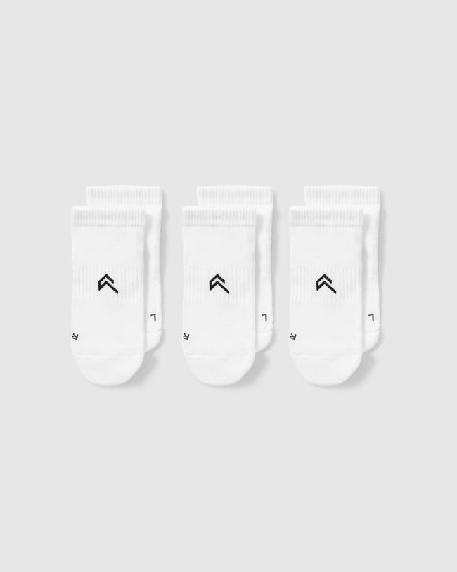 Trainer Liner Socks 3 Pack | White