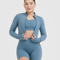 Unified Crop Jacket | Moonstone Blue
