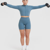 Unified Crop Jacket | Moonstone Blue