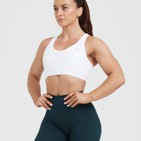 Unified Layered Sports Bra | White