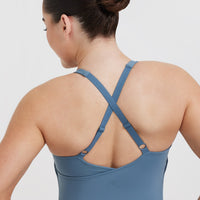Unified V-Neck Cross Back Vest | Moonstone Blue