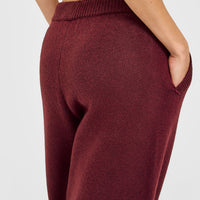 Oversized Knit Straight Leg Bottoms | Rosewood
