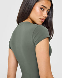 Cotton Baby T-Shirt | Dark Khaki