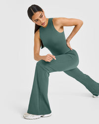 SoftMotion™ High Neck Mid Vest with White Logo | Iced Green