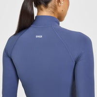 SoftMotion™ Jacket with White Logo | Slate Blue