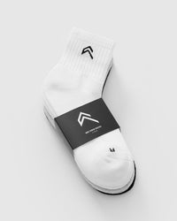 Mid Crew Socks 5 Pack | Grey/White/Black