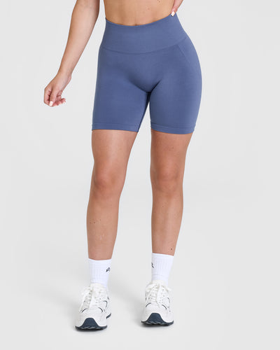 Effortless Seamless Shorts | Slate Blue