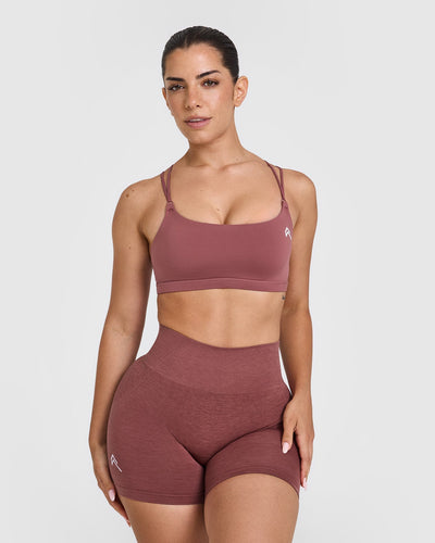 Everyday Cross Over Bralette | Berry