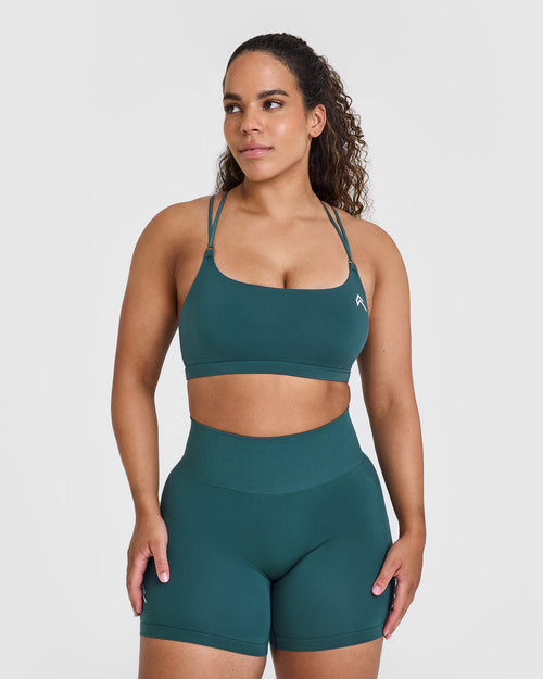 Oner Modal Everyday Cross Over Bralette | Marine Teal