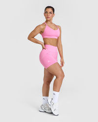 Effortless Seamless Shorts | Power Pink