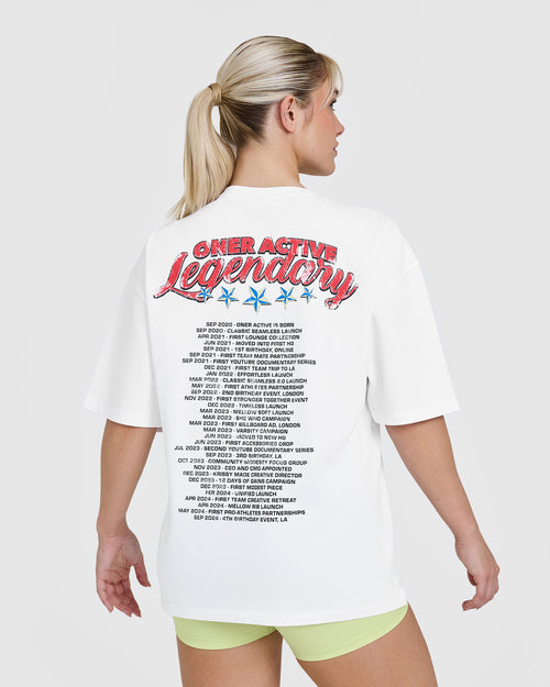 Oner Modal OA Tour Graphic Washed T-Shirt | White