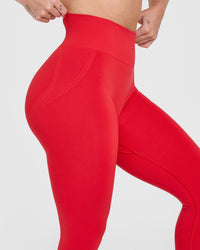 Effortless Seamless Leggings | Muscle Mommy Red