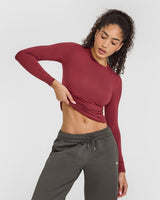 Mellow™ Soft Long Sleeve Top | Burnt Cherry