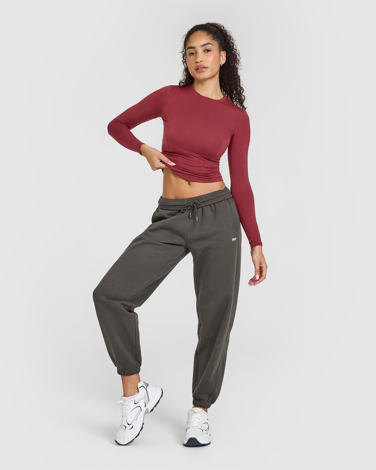 Mellow™ Soft Long Sleeve Top | Burnt Cherry