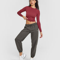 Mellow™ Soft Long Sleeve Top | Burnt Cherry