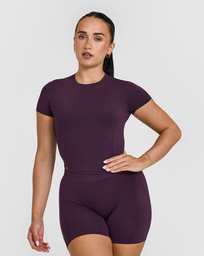 Mellow™ Soft Mid Short Sleeve T-Shirt | Blackberry Purple