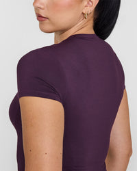 Mellow™ Soft Mid Short Sleeve T-Shirt | Blackberry Purple