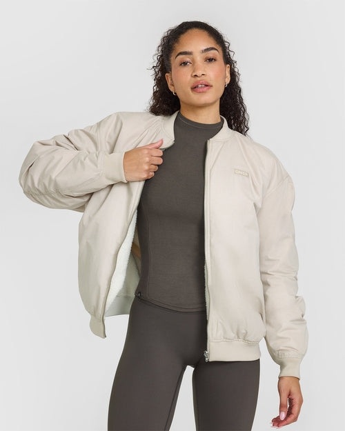 Oner Modal Reversible Bomber Jacket | Sand