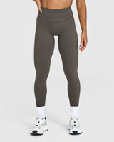 Unified High Waisted Leggings | Deep Taupe
