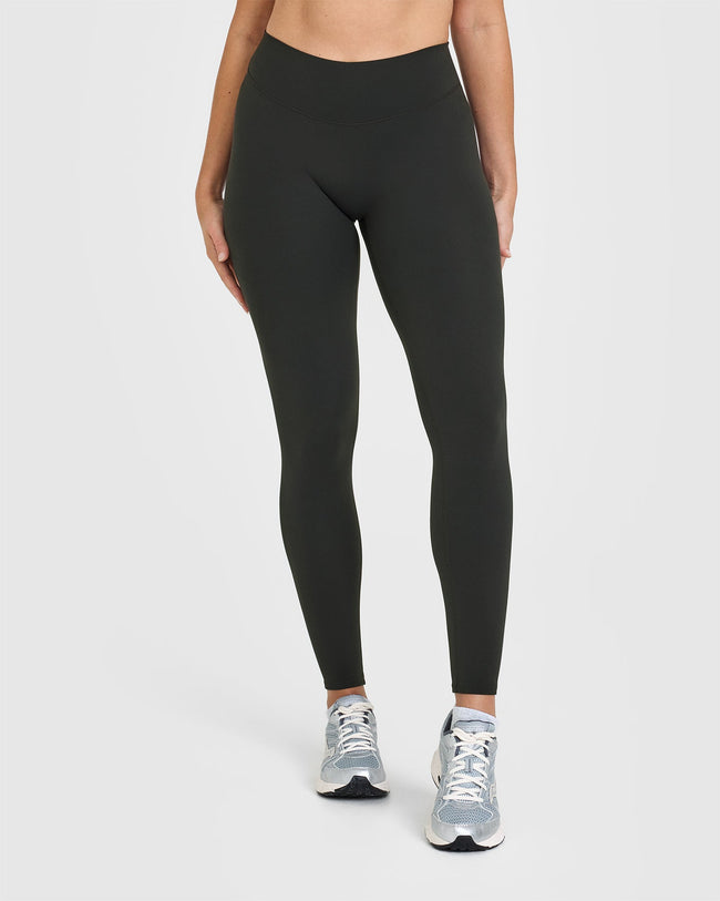 4505 - Legging de sport côtelé et doux au toucher à taille haute - Gris 4505 - Legging de sport côtelé et doux au toucher à taille haute - Gris