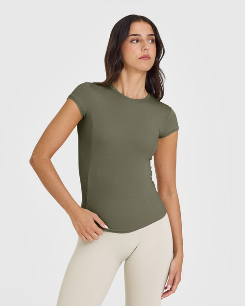 Oner Modal Mellow™ Rib T-Shirt | Alpine Green