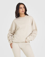 Mid Weight Sweatshirt | Sand