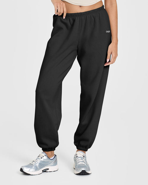 Oner Modal Mid Weight Jogger | Soft Black