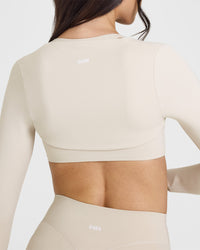 SoftMotion Long Sleeve Shrug | Sand