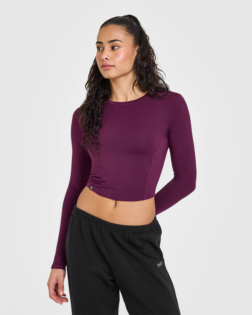 Oner Modal Mellow™ Soft Mid Long Sleeve Top | Ripe Fig