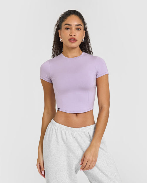 Oner Modal Mellow™ Soft Mid Short Sleeve T-Shirt | Wisteria Purple